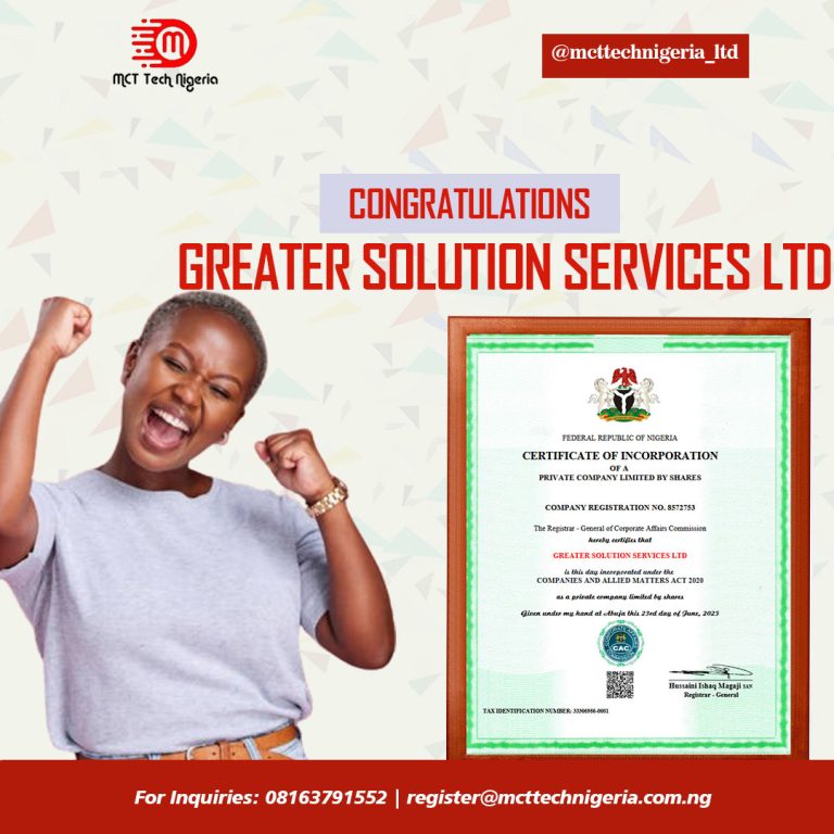 GREATER SOLUTION SERVICES LTD